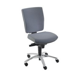 Dauphin Siège de bureau pivotant, mécanisme synchrone, assise coulissante, hauteur dossier 500 mm, gris