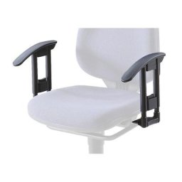 Accoudoirs de chaises de bureau pivotantes, 1 paire, réglable en hauteur, noir graphite