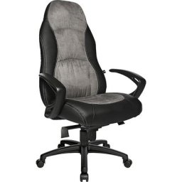 Topstar Fauteuil direction, similicuir / microfibre, noir / gris