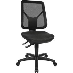 Topstar Chaise pivotante ergonomique, dossier résille, noir