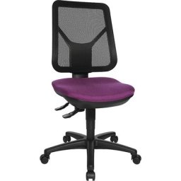 Topstar Chaise pivotante ergonomique, dossier résille, lilas