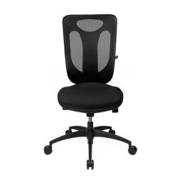 Topstar Siège de bureau ergonomique, mécanisme synchrone, assise ergonomique, avec dossier résille, noir