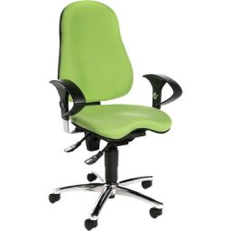 Topstar Siège de bureau SITNESS 10, avec accoudoirs réglables, vert pomme