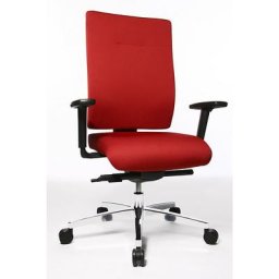 Topstar Siège de bureau PROFI STAR 15, dossier ergonomique, rouge