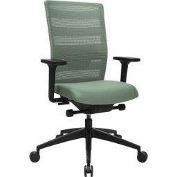 Topstar Siège de bureau SITNESS AirWork, avec accoudoirs réglables, vert menthe