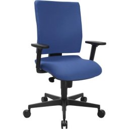 Topstar Siège de bureau SYNCRO CLEAN, habillage tissu antibactérien, bleu