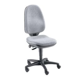 Topstar Chaise pivotante ergonomique, sans accoudoirs, habillage gris