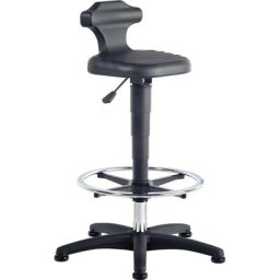 bimos Assis-debout, pour l'industrie et bureau, hauteur réglable de 510 à 780 mm, avec repose-pieds circulaire