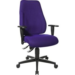 Topstar Siège de bureau pivotant LADY SITNESS, contact permanent, hauteur dossier 580 mm, lilas