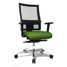 Topstar Siège de bureau SITNESS 60, dossier respirant, accoudoirs inclus, vert / noir