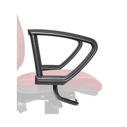 Accoudoirs de chaises de bureau pivotantes, standard, la paire, noir graphite