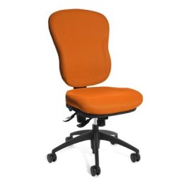 Topstar Siège de bureau WELLPOINT 30 SY, dossier haut à rembourrage en mousse, orange