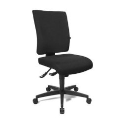 Topstar Siège de bureau COMFORT, dossier réglable en hauteur, habillage noir
