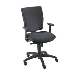 Dauphin Siège de bureau pivotant, mécanisme synchrone, hauteur dossier 500 mm, noir