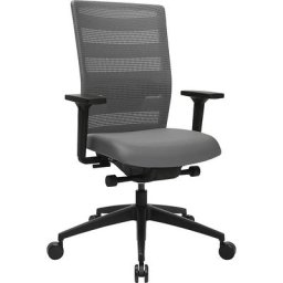 Topstar Siège de bureau SITNESS AirWork, avec accoudoirs réglables, gris
