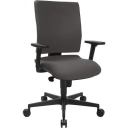 Topstar Siège de bureau SYNCRO CLEAN, habillage tissu antibactérien, anthracite