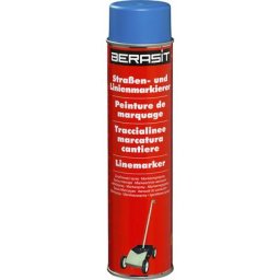 Kit de traçage, appareil de traçage BASIC avec 1 aérosol de peinture jaune et 12 aérosols supplémentaires, bleu