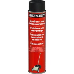 Kit de traçage, appareil de traçage BASIC avec 1 aérosol de peinture jaune et 12 aérosols supplémentaires, noir