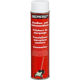Kit de traçage, appareil de traçage BASIC avec 1 aérosol de peinture jaune et 12 aérosols supplémentaires, blanc