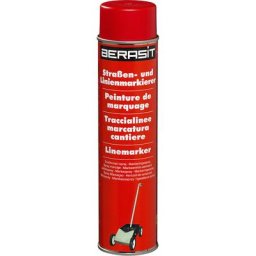Kit de traçage, appareil de traçage BASIC avec 1 aérosol de peinture jaune et 12 aérosols supplémentaires, rouge