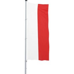 Mannus Pavillon pour mât / drapeau, format 1,2 x 3 m, Pologne