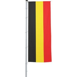 Mannus Pavillon vertical pour mât / drapeau, format 1,2 x 3 m, Belgique