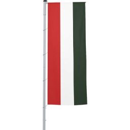 Mannus Pavillon vertical pour mât / drapeau, format 1,2 x 3 m, Hongrie