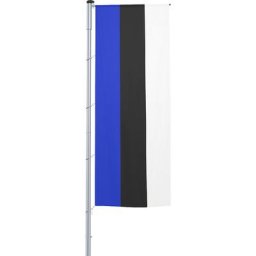 Mannus Pavillon vertical pour mât / drapeau, format 1,2 x 3 m, Estonie