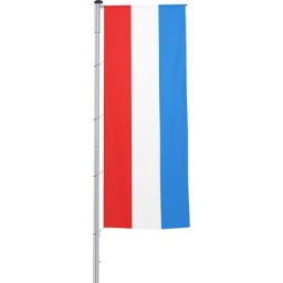 Mannus Pavillon vertical pour mât / drapeau, format 1,2 x 3 m, Luxembourg