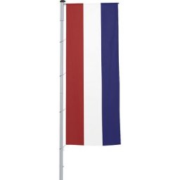 Mannus Pavillon vertical pour mât / drapeau, format 1,2 x 3 m, Pays-Bas