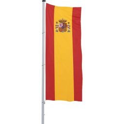 Mannus Pavillon pour mât / drapeau, format 1,2 x 3 m, Espagne