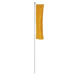 Mannus Mât de pavoisement PRESTIGE, avec potence, hauteur hors sol 7 m, Ø 75 mm