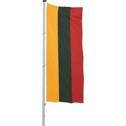 Mannus Pavillon pour mât / drapeau, format 1,2 x 3 m, Lituanie