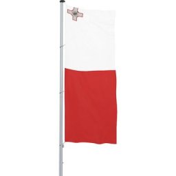Mannus Pavillon pour mât / drapeau, format 1,2 x 3 m, Malte