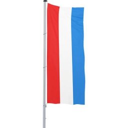 Mannus Pavillon pour mât / drapeau, format 1,2 x 3 m, Luxembourg