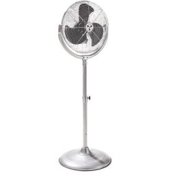 Ventilateur sur pied réglable en hauteur, 3 vitesses, 1 pièce et +