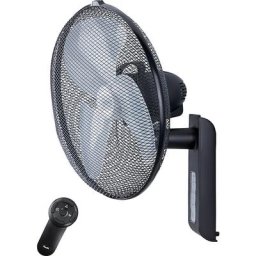 Ventilateur mural, avec télécommande, anthracite mat