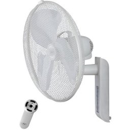 Ventilateur mural, avec télécommande, gris clair mat