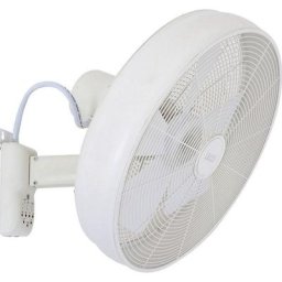 Ventilateur mural avec télécommande, h x l x p 460 x 460 x 350 mm, blanc