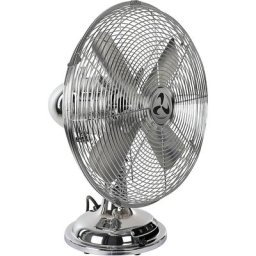 Ventilateur de table, h x l x p 424 x 340 x 280 mm, Ø hélice 300 mm, chromée, à partir de 3 pièces