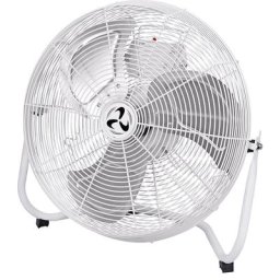 Brasseur d'air IP44, avec poignée, blanc