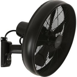 Ventilateur mural avec télécommande, h x l x p 460 x 460 x 350 mm, noir