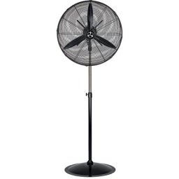 Ventilateur industriel sur pied IP44, avec pales, noir