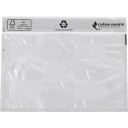 Pochette porte-documents, certification FSC®, lot de 1000, pour format C6, sans impression