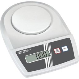 KERN Balance de laboratoire, commande à 2 touches, plage de pesée max. 600 g, lisibilité 0,01 g, plateau de pesée 105 mm
