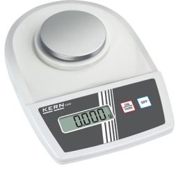KERN Balance de laboratoire, commande à 2 touches, avec pare-vent, plage de pesée max. 200 g, lisibilité 0,001 g, plateau de pesée 82 mm