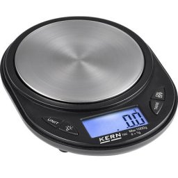 KERN Balance de poche, avec cuve de tarage, lot de 5, plage de pesée max. 1000 g, lisibilité 1 g, plateau de pesée 81 mm