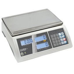 KERN Peseuse-compteuse, haute résolution, plage de pesée max. 50 kg, lisibilité 1 g, plateau de pesée 370 x 240 mm