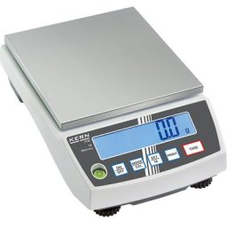 KERN Balance de précision, avec unité de pesée programmable, plage de pesée max. 6 kg, lisibilité 1 g, plateau de pesée 150 x 170 mm
