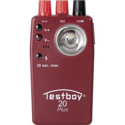 Testeur de continuité avec capteur de tension, h x l x p 30 x 120 x 60 mm, avec lampe de poche à diodes LED